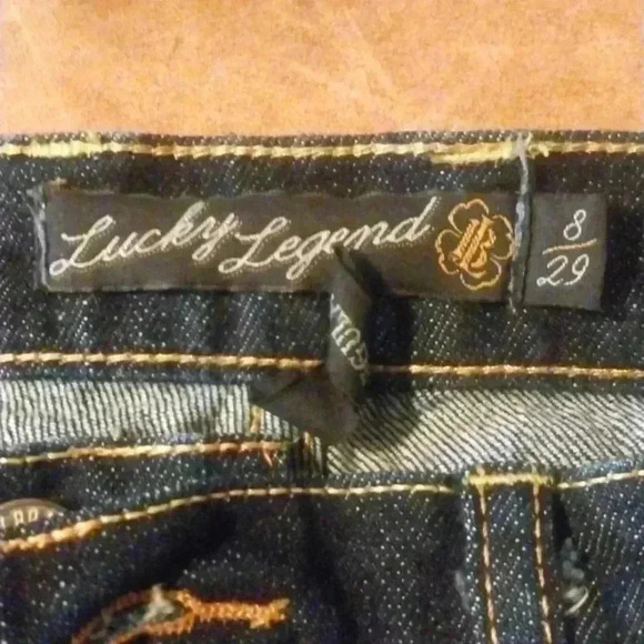 LUCKY LEGEND Sweet & Low 8/29 Jeans Embroidery Embellished - Picture 4 of 7
